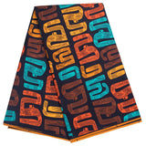 ANNINGWAX African Fabric 6 Yard Ankara Tribal Print Dashiki Polyester Wax Fabric