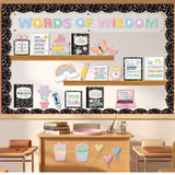 Sabary 60 Pcs Composition Notebook Bulletin Board Set Classroom Decor