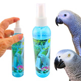 King's Cages Rainforest Mist Spray African Grey 8 oz. Feather Conditioning Spray with Baby Powder Scent for Medium Bird Breeds S