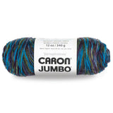 Caron 29400909015 Jumbo Ombre Yarn, 12 oz, Peacock Variegate, 1 Ball