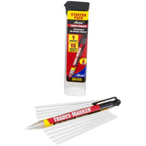 Markal 96130 Trades Marker (1 Holder, 12 Refills), White