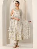 Libas Women'S Silk Blend Kurta Sets (400610_Grey_Xxl)