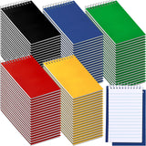 Teling 100 Pcs Pocket Notebooks Bulk Small Spiral Memo Pads 3x5'' Note Pads