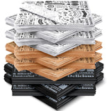 Outus 600 Pcs 12 x 12 Inch Deli Wax Paper Sheets Grease Resistant Tray Basket Liners Newsprint Paper Water and Grease Proof Sand