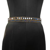 Purala Saree Waist Hip Belt Kamarband Cros Val (Grey)