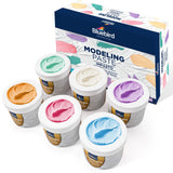 Bluebird Colored Modeling Paste 6Pack 150GM / 5.3 Oz Each jar Pastel Shades