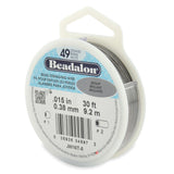 Beadalon Bright Silver .015 49-Strand 30-Foot Spool