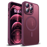 YEMORAN Compatible with iPhone 12 Pro Max Case with Built-in Camera Lens Protectors Translucent Magnetic 12 Pro Max Phone Case 6