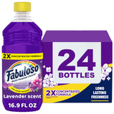 Fabuloso All Purpose Cleaner Refill, Lavender, 405.6 Oz (16.9 Oz, 24 Pack) - Bulk Cleaning Supplies Bundle - Multi-Surface Clean