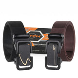 Tpm MenS Stylish Belt Combo Pack Of 2 | Heavy Duty Woven Belt | Automatic Metal Buckle Casual Belt For Men. Has594