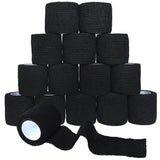 FEILIBAY 15 Pack Cohesive Wrap 2 Inch x 5 Yards Self Adherent Vet Tape for Pets, Elastic Self Adhesive Bandage Wrap for Sports,