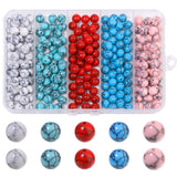 Songxi Stone Beads Bracelet Making Kit 240PCS, 8mm Loose Crystal Gemstone Beads for Bracelet Necklace Earring, DIY Crafts Beads