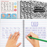 Henoyso 4 Pack Spiral Primary Composition Notebook for K2, 100 Pages