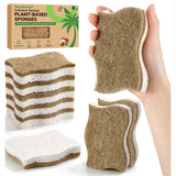 MoopBrushee 8 Pack Eco Friendly Kitchen Sponges, Non Toxic Dish Sponge