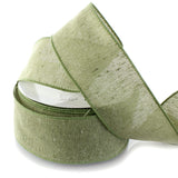 Ribbon Traditions 2.5 Wired Burlap Ribbon 577 Sage Green 10 Yards