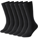 Bonangel Thin Merino Wool Socks For Men, Mens Black Winter Thermal Wool Dress Crew Hiking Socks, 3PairsBlack, 612