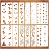 Border Stencils for Painting Moon Star Dragon Book Edge Background Template Paint Stencils for Painting on Wood Burning Art Craf
