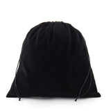 Sanrich 5 Pack Large Black Velvet Pouch Bags With Drawstring -14 x14 INCH Treat Bag Dust Bag For Gift Hair Dryer Hotel Storage V