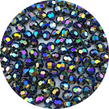 Jmassyang 200 Pieces 10mm Glossy Acrylic Faceted Beads AB Color Crystal Round Plastic Spacer Crafts Bead for DIY Necklaces Brace