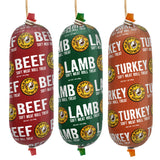 Happy Howie's Soft Meat Roll Treat - Soft Dog Food Rolls, Natural Ingredients, for All Dogs, Made in USA - Beef, Lamb, Turkey, 7