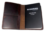 MILITARIA STUFFS Handmade Vintage Leather Journal Cover Notebook cover for Field Notes & Moleskine Cahier Compatible 3.5x5.5 N