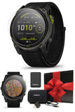 Garmin Enduro 3 Ultraperformance GPS Smartwatch Bundle - Solar Charging, Maps, Built-in LED Flashlight with UltraFit Nylon Band