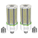 TJBB 2 Pack 100W Led Corn Cob Light Bulb, E26/E39 Base led Bulb (250-400W MH/HPS Replace) Indoor Outdoor Lighting for Garage War