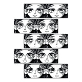 woopme Cartoon Anime Printed Magnetic Bookmark for Students Kids Book Lovers Readers Gift Magnetic Page Clips Folding 5 PCs