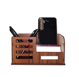 Myenal Pen stand card holder for study table MDF Pencil Holder Penstand, Engineered Wood