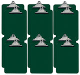 Better Office Products Green Plastic Clipboards, 12 Pack, Durable, 12.5 x 9 Inch, Standard Metal Clip, Green, Set of 12