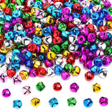 Augshy 120 Pieces Multicolour Jingle Bells, 2/5 Inch Craft Bell Bulk for Christmas Home and Pet Decorations Xmas Decor Party Fav