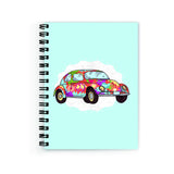 Plan To Gift Notebook A5 Plain Hippi Car Notebook Wire Bound Spiral Printed Pages:160 (Size A5)