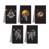 woopme Space Astronaut Magnetic Bookmark Kids Boys Girls Students Note Books Lovers Readers Gift Magnetic Page Clips Folding 5 P