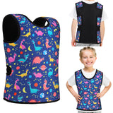 Janmercy Compression Vest for Kids Boys Soft Breathable Compression Vest Girls Cute Comfort for Back to School Children(Dinosaur