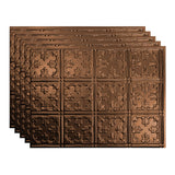 FASDE Traditional Style/Pattern 10 Decorative Vinyl 18in x 24in Backsplash Panel in Oil-Rubbed Bronze (5 Pack)