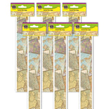 Teacher Created Resources Travel The Map Straight Border Trim, 35 Feet Per Pack, 6 Packs