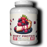 Ekkovision Protein Powder, Berry Cheesecake, 25 G Whey Protein per Scoop, Low Lactose, High Protein for Men and Women with Activ