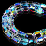 DIQIO 8x9mm Sparkle Barrel Faceted Crystal Beads(77-82pcs Crystal Paradise)