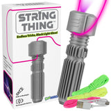 Funwares String Thing - Glowing String Toy with Built-in Blacklight for Stunning Visual Effects - Perfect for Kids, Teens, and A