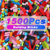 Anksono 1500 Pieces Building Bricks,Classic Bulk Building Bricks Set Creative Building Toy Compatible with All Major Brands - 16