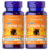 Puritans Pride Lutein 40mg With Zeaxanthin, Supports Eye Health, 120 Count (Pack of 2)