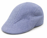 Zacharias MenS Cotton Summer Beret Golf Ascot Cap Hs956 (Blue_Free Size) (Pack Of 1)