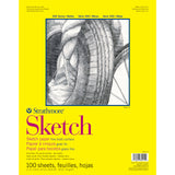 Strathmore 300 Series Sketch Pad, 11x14 inch, 100 Sheets, Glue Bound - Artist Sketchbook for Drawing, Illustration, Art Class St