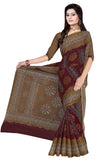 Tamaira Fashion Womens Plain Weave Pure Cotton Saree Without Blouse Piece (1856_Maroon)