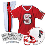 Franklin Sports NC State St. Wolfpack Football Helmet & Uniform Set - Deluxe Youth Costume - Size Small - Ages 4-6 - College NCA