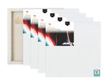 Variety Canvas Pre Stretched Canvases, 10Oz - Pack Of 4 (4 X 4 Inch)