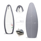 TIVIT Ironing Board Covers 18 x 49 Durable Alumitek PRO Heat Reflective Silicone Pads are Scorch & Stain Resistant Made w/3 La