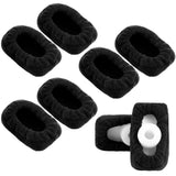 Geyoga 4 Pair Walker Ski Glide Covers Ski Glide Sock Covers Rollator Glider Accessories Fit Pad for Indoor and Outdoor Use, Blac