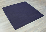 CleverDelights 48 Inch Navy Burlap Square - Jute Burlap Fabric - Finished Edges - 48 x 48