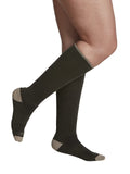 SIGVARIS Merino Wool Outdoor CalfHigh Compression Socks 1520mmHg Olive Medium
